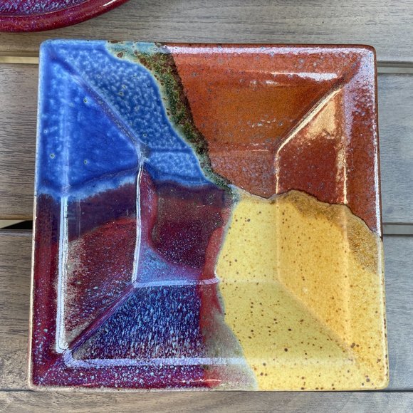 Handmade and Painted Ceramic Plates, Bowl, and Cup - Picture 4 of 12